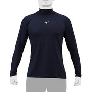 MIZUNO Baseball Undershirt Long Sleeve Top High Neck Loose Fit Loose Softball 12JAAP11