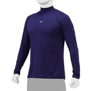 MIZUNO Baseball Undershirt Long Sleeve Top High Neck Loose Fit Loose Softball 12JAAP11