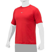 MIZUNO Baseball Undershirt Short Sleeve Top Low Neck Loose Fit Loose Softball 12JAAP30