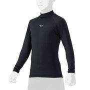 MIZUNO Baseball Junior Boys Undershirt Loose Fit Long Sleeve Top High Neck Softball Children 12JAAP51