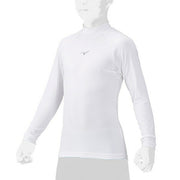 MIZUNO Baseball Junior Boys Undershirt Loose Fit Long Sleeve Top High Neck Softball Children 12JAAP51