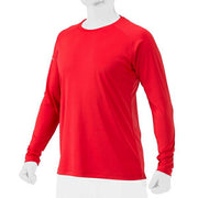 Mizuno Baseball T-shirt, Long Sleeve, Top, Round Neck, Practice Wear, MIZUNO Softball 12JAAT19