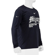 Mizuno Baseball T-shirt, Long Sleeve, Top, Round Neck, Practice Wear, MIZUNO Softball 12JAAT19