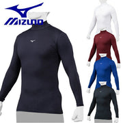 MIZUNO Baseball Undershirt Long Sleeve Top High Neck Inner Wear Softball 12JABC10