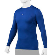 MIZUNO Baseball Undershirt Long Sleeve Top Low Neck Inner Wear Softball 12JABC11