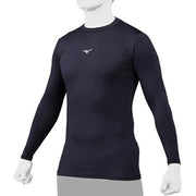 MIZUNO Baseball Undershirt Long Sleeve Top Low Neck Inner Wear Softball 12JABC11