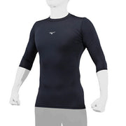 MIZUNO Baseball Undershirt 3/4 Sleeve 3/4 Sleeve Top High Neck Inner Wear Softball 12JABC21