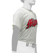 Mizuno Baseball Uniform Shirt Top Semi-Half Button MIZUNO Wear 12JC0F45