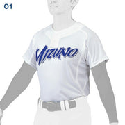 Mizuno Baseball Uniform Shirt Top Semi-Half Button Mizuno Professional MIZUNO Wear 12JC1F47