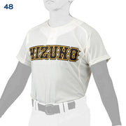 Mizuno Baseball Uniform Shirt Top Semi-Half Button Mizuno Professional MIZUNO Wear 12JC1F47