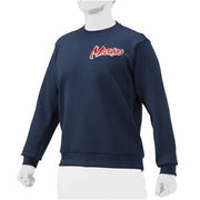 Mizuno Baseball Sweatshirt Stretch Top Round Neck Practice Wear Mizuno Professional MIZUNO Softball 12JE2K07