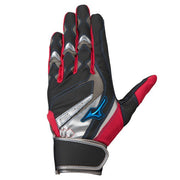 Mizuno Baseball Junior Boys' Gloves Batting Gloves for Batting Both Hands Wild Drive Blue MIZUNO Batting Gloves