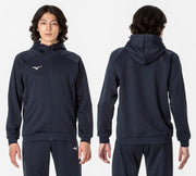 MIZUNO Sweatshirt Hoodie Full Zip Shirt Top Unisex Unisex Men's