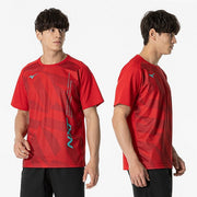 Mizuno T-shirt Plastic Shirt Short Sleeve Top N-XT MIZUNO Tennis Soft Tennis Badminton Wear Men's 62JAB012