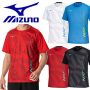 Mizuno T-shirt Plastic Shirt Short Sleeve Top N-XT MIZUNO Tennis Soft Tennis Badminton Wear Men's 62JAB012