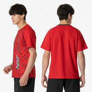 Mizuno T-shirt Plastic Shirt Short Sleeve Top N-XT MIZUNO Tennis Soft Tennis Badminton Wear Men's 62JAB012