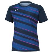 MIZUNO Table Tennis Women's Uniform Game Shirt Short Sleeve Top Wear