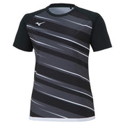 MIZUNO Table Tennis Women's Uniform Game Shirt Short Sleeve Top Wear