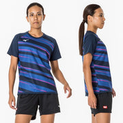MIZUNO Table Tennis Women's Uniform Game Shirt Short Sleeve Top Wear