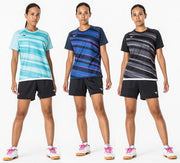MIZUNO Table Tennis Women's Uniform Game Shirt Short Sleeve Top Wear