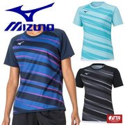 MIZUNO Table Tennis Women's Uniform Game Shirt Short Sleeve Top Wear