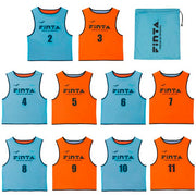 FINTA Reversible Bibs Set of 10 Numbered Soccer Futsal Wear Men's Adults FT3027