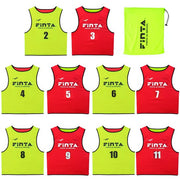 FINTA Reversible Bibs Set of 10 Numbered Soccer Futsal Wear Men's Adults FT3027