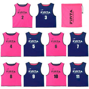 FINTA Reversible Bibs Set of 10 Numbered Soccer Futsal Wear Men's Adults FT3027