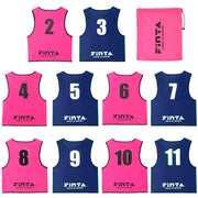 FINTA Reversible Bibs Set of 10 Numbered Soccer Futsal Wear Men's Adults FT3027