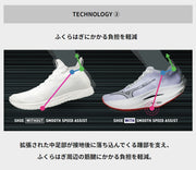 Mizuno Wave Rebellion Flash 2 Running Shoes, Thick Sole, 2E, MIZUNO J1GC2435
