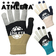 Immediate shipping ATHLETA Field Knit Gloves Smartphone Compatible Futsal Soccer Wear Men's 05328