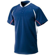 Mizuno Baseball Baseball Shirt Half Button Small Collar Top Up Shirt MIZUNO Softball 52LE2