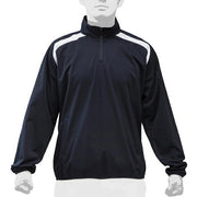 Mizuno Baseball Half Zip Jacket Top Stretch Windproof Student Baseball Compatible Softball Wear 12JE9V31