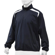 Mizuno Baseball Half Zip Jacket Top Stretch Windproof Student Baseball Compatible Softball Wear 12JE9V31