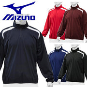 Mizuno Baseball Half Zip Jacket Top Stretch Windproof Student Baseball Compatible Softball Wear 12JE9V31