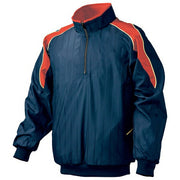 Mizuno Baseball Half Zip Jacket Brushed Lining Water Repellent Warmer Top Guracon Ground Coat Softball Wear 52WW389