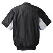 Mizuno Baseball Half Zip Jacket Short Sleeve Top Mesh Lining Water Repellent Windproof Softball Wear 52WW388