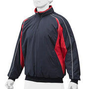 Mizuno Baseball Half Zip Jacket Brushed Lining Warmer Top Water Repellent Winter Cold Protection Softball Wear 12JE9V49