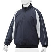 Mizuno Baseball Half Zip Jacket Brushed Lining Warmer Top Water Repellent Winter Cold Protection Softball Wear 12JE9V49