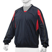 Mizuno Baseball Lining Mesh V-Neck Jacket Top Water Repellent Jacket V-Neck Softball Wear 12JE9V33