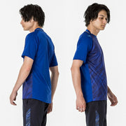 Mizuno Soccer Plastic Shirt Short Sleeve Top Quick Dry Field Shirt Futsal Wear MIZUNO P2MAA041 Men's