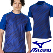 Mizuno Soccer Plastic Shirt Short Sleeve Top Quick Dry Field Shirt Futsal Wear MIZUNO P2MAA041 Men's