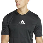 Adidas Soccer Referee Shirt Referee Short Sleeve Top 2024 REF Referee Futsal IFC13 IN8141