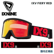 IXNINE IX5 Fiery Red Snowboard Goggles, Men's, Sizes 24/25