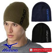 Mizuno Breath Thermo Knit Cap/Beanie Hat for Men, Heat-Generating, Cold Weather Protection, 32JWB504