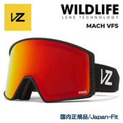 VONZIPPER Men's Mach VFS Snowboard Goggles, Black Satin Fire Chrome, Sizes 24/25