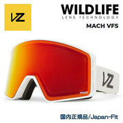 VONZIPPER Men's Mach VFS Snowboard Goggles, White Gloss Fire Chrome, Sizes 24/25