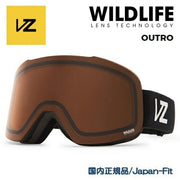 VONZIPPER OUTRO MEF0 Snowboard Goggles, Black Satin with Photochromic Photochromic Lenses, Sizes 24/25, Men's