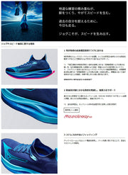 Mizuno Neo Vista Running Shoes, Track and Field Shoes with Thick Soles, J1GC2434