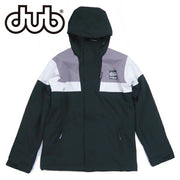 DUB BRAND Men's Zip Snowboard Jacket in Black/Purple, Sizes 24/25. Free Shipping.
